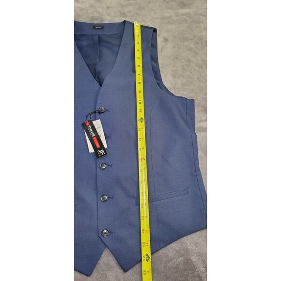 J. Ferrar Sz S The Blue Suit Vest Men's Slim Ultra Comfort Stretch C21-1 - Picture 2 of 7